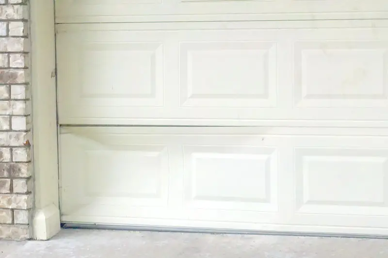How To Fix Dent In Garage Door Panel, Dented Garage Door