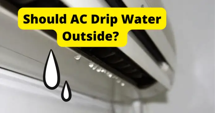 AC Not Dripping Water