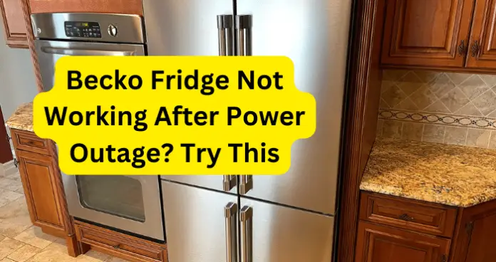 Becko Fridge Not Working After Power Outage